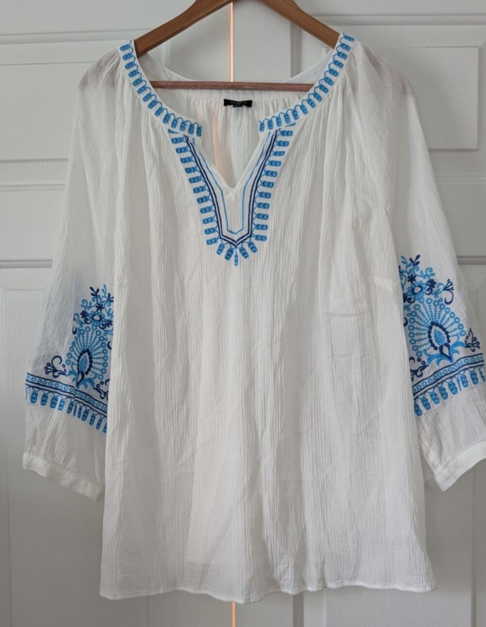Talbots Cotton Embroidered Top